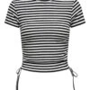 ONLY ONLWENDY S/S RUCHING TOP JRS