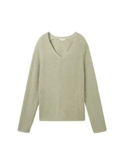 Strickpullover Mit V-Ausschnitt