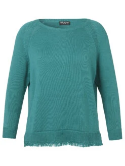 Pullover Rundhals 1/1 Arm Fransen