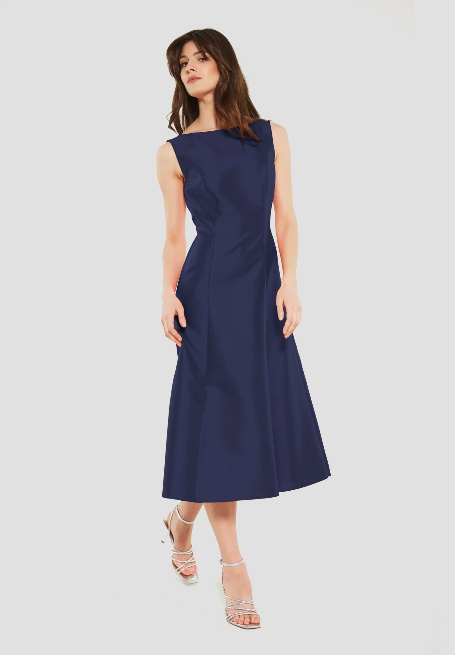 SWING Midikleid Aus Festem Satin 5 SWING Midikleid Aus Festem Satin – Bild 3