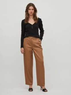 Vila VIBALU V-NECK L/S RIB TOP - NOOS -Damenbekleidungs Geschäft 3ea9bb85bb0e1ddb3ea42bcf667b6a6d1455593b 7200822674 178035 06