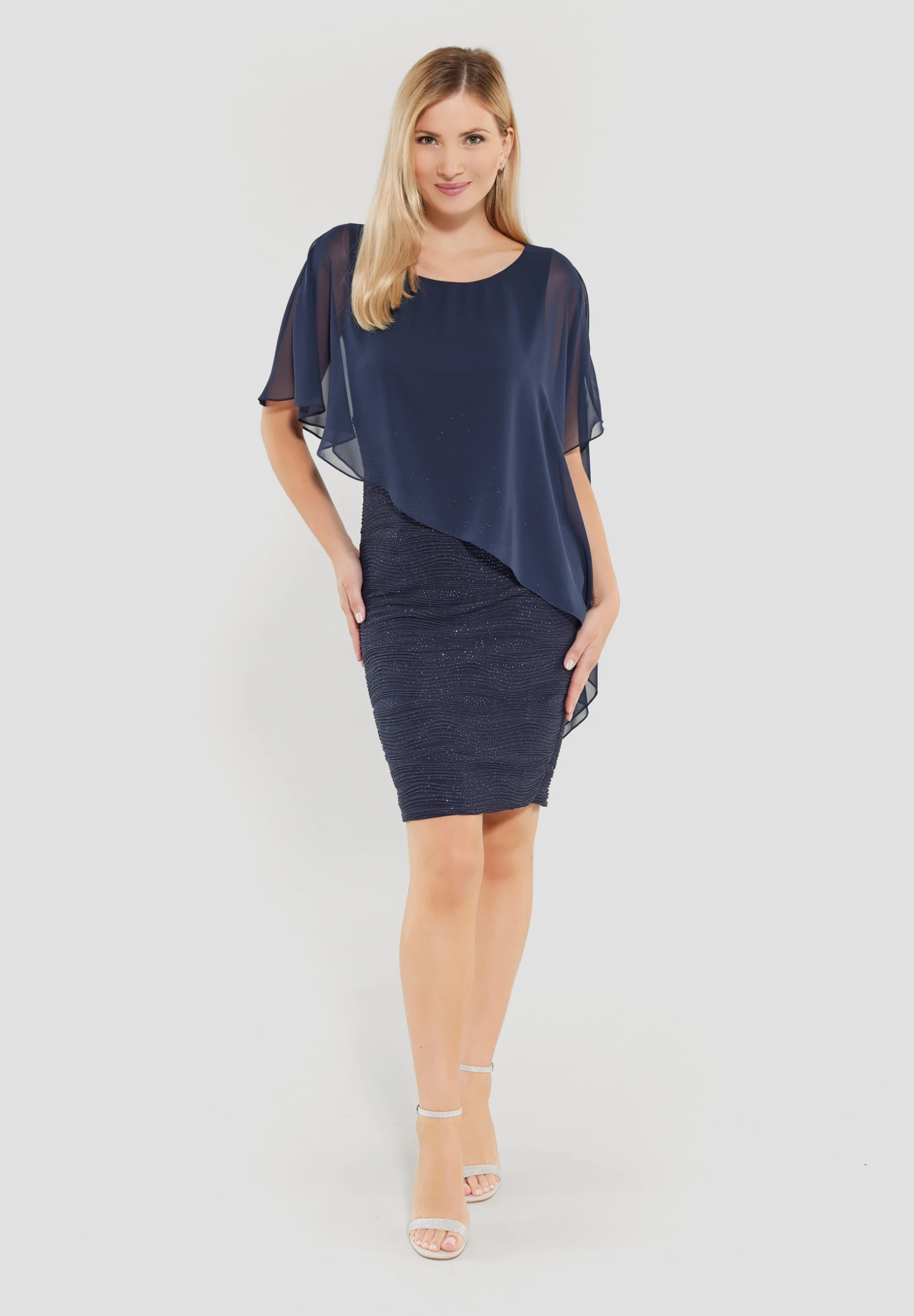 SWING Cocktailkleid Mit Überwurf 4 SWING Cocktailkleid Mit Überwurf – Bild 2