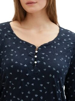 T-shirt Crincle Alloverprint -Damenbekleidungs Geschäft 465e9b6aa11a5e86583840e790acb2f49f615355 7200906805 34749 06