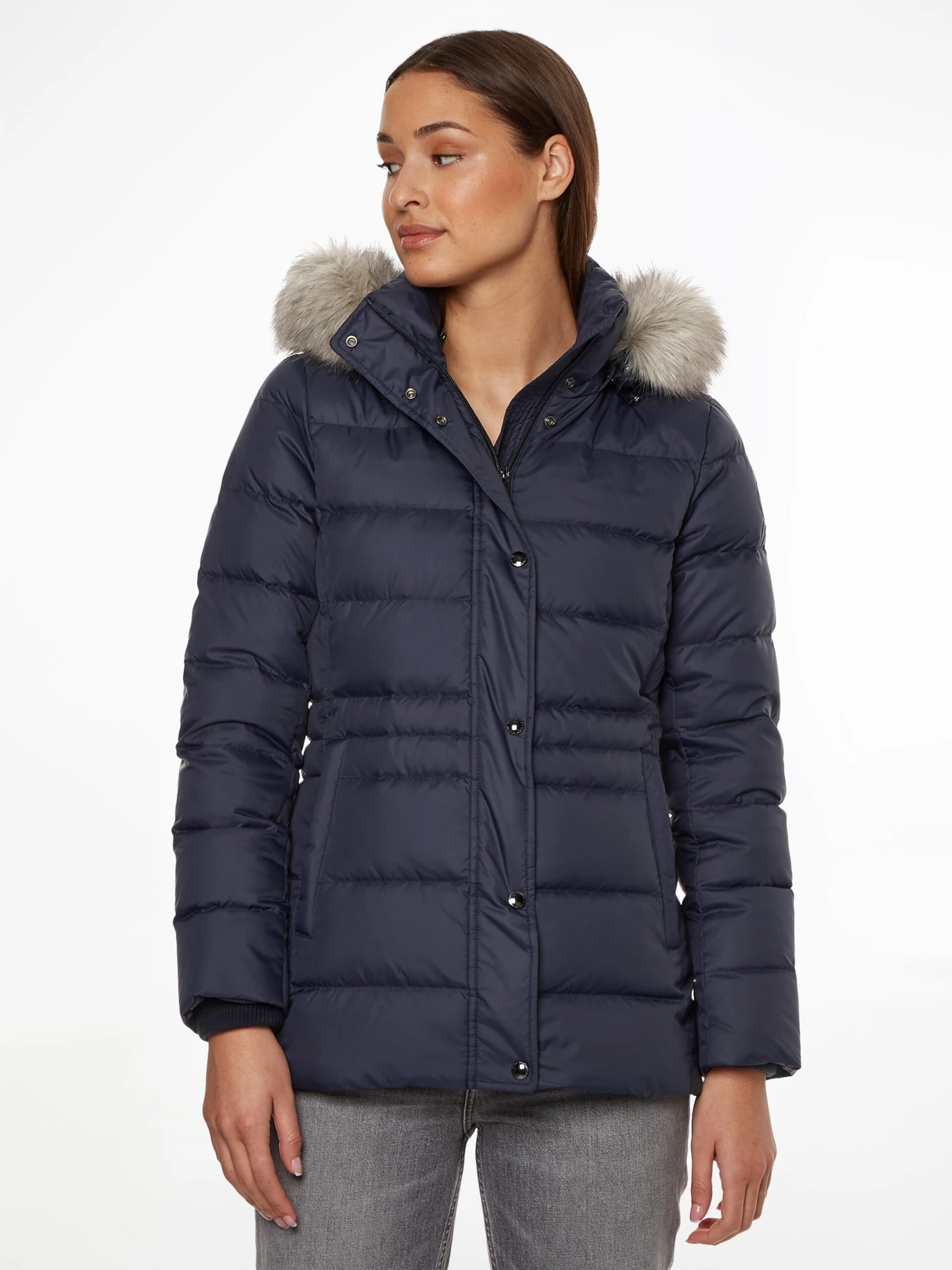 Daunenjacke Mit Kunstpelz-Kapuze 8 Daunenjacke Mit Kunstpelz-Kapuze – Bild 6