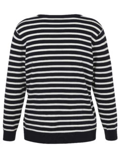 Pullover V-Ausschnitt 1/1 Arm Ringel 6 Pullover V-Ausschnitt 1/1 Arm Ringel -Damenbekleidungs Geschäft 5bae597d4e76076ef98d54b4939d4639ec145267 7200919911 800950 02