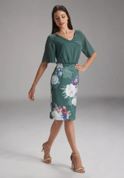 SWING Cocktailkleid Mit Scubarock Und Blusigem Oberteil -Damenbekleidungs Geschäft 627cbb102623f1ca575b28a891f1ce201f5195ca 7200907543 5501 04