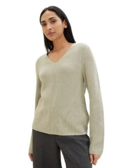 Strickpullover Mit V-Ausschnitt -Damenbekleidungs Geschäft 64ac0289bd9719374fddc362e152fcd4ff522059 7200915043 34895 03