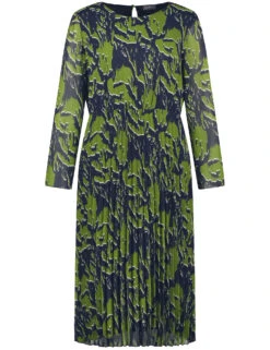 Midikleid Mit Plissiertem Rockteil