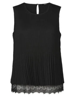 Bluse Rundhals Ohne Arm Two In One