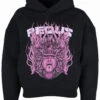 Cropped Medusa Graphic Hoodie