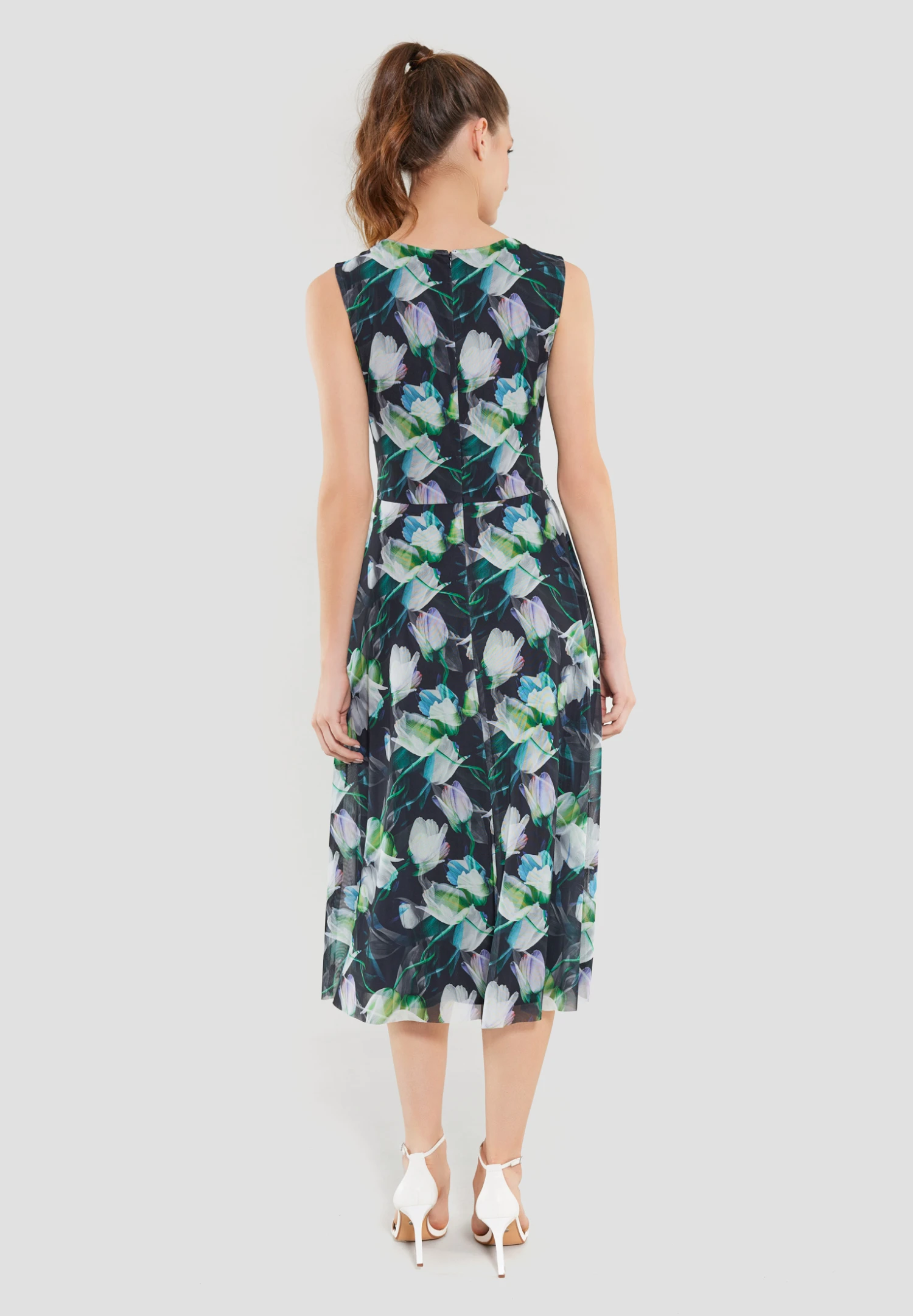 SWING Kleid Aus Bedrucktem Mesh 5 SWING Kleid Aus Bedrucktem Mesh – Bild 3