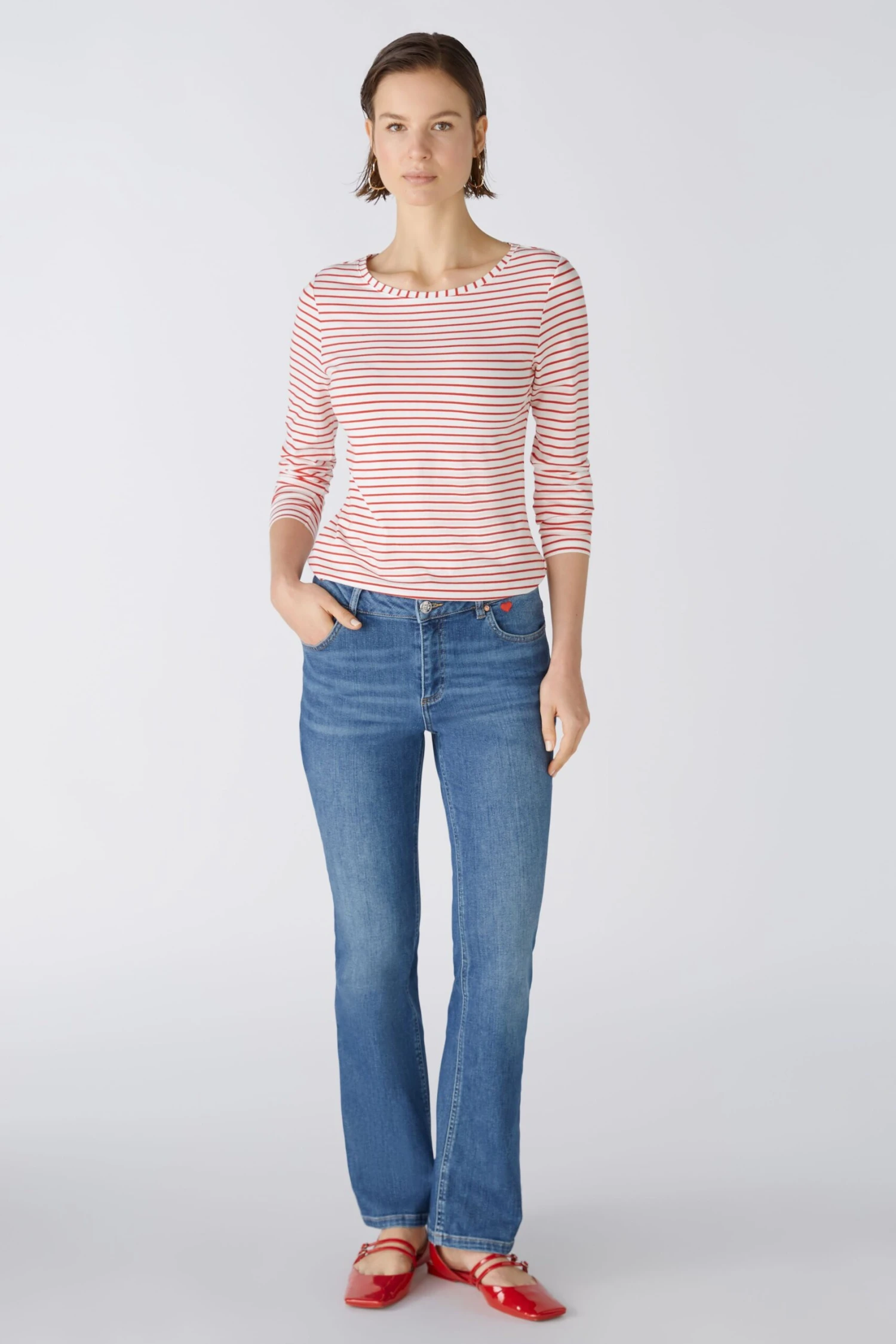 Oui SUMIKO Langarmshirt Elastische Cotton-Modalmischung 4 Oui SUMIKO Langarmshirt Elastische Cotton-Modalmischung – Bild 2