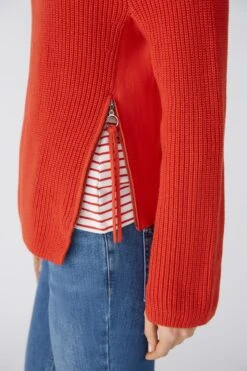 Oui RUBI Pullover Mit Reißverschluss, In Reiner Baumwolle -Damenbekleidungs Geschäft 9ddba14e6a6817d6982ab062dd11fcbb622e5acb 7200911053 3706 04