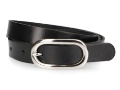 2CM NAPPALEDERGUERTEL-Mittelgrau