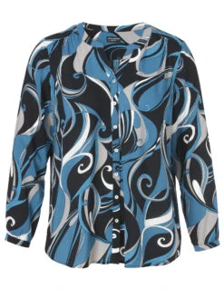 Bluse Rundhals 1/1 Arm Druck