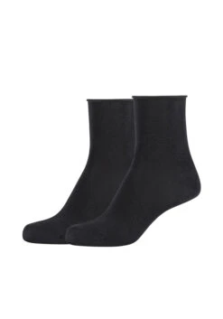 Camano Women Cotton Fine Rolled Cuff Socks 2p