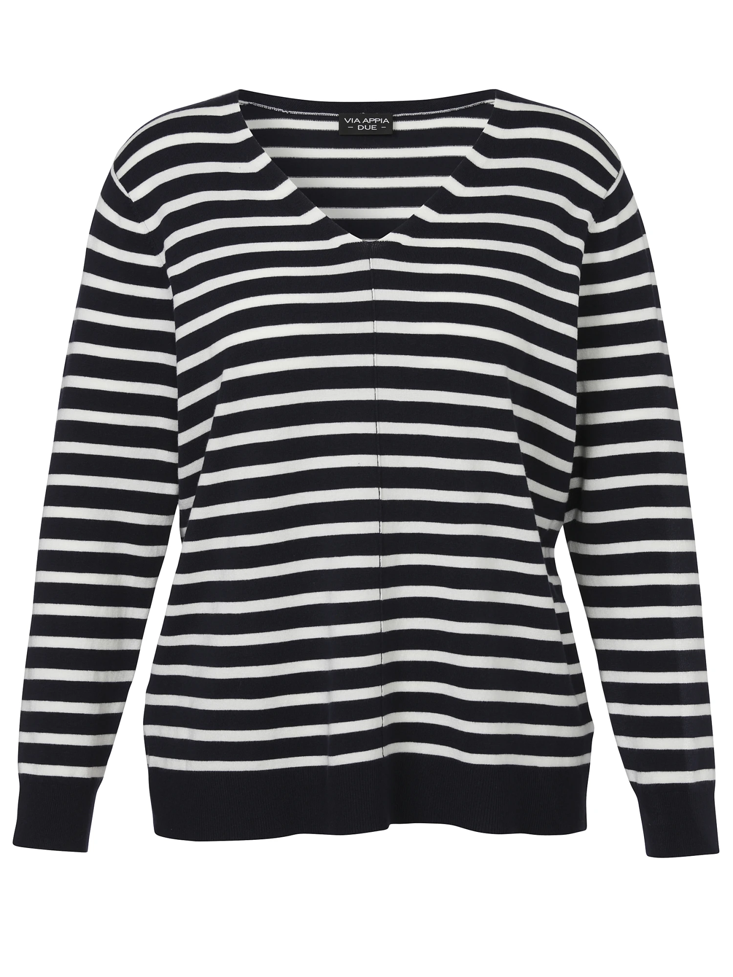 Pullover V-Ausschnitt 1/1 Arm Ringel 3 Pullover V-Ausschnitt 1/1 Arm Ringel