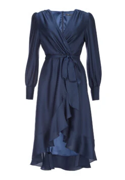SWING Vokuhila-Kleid Mit Blusigen Ärmeln