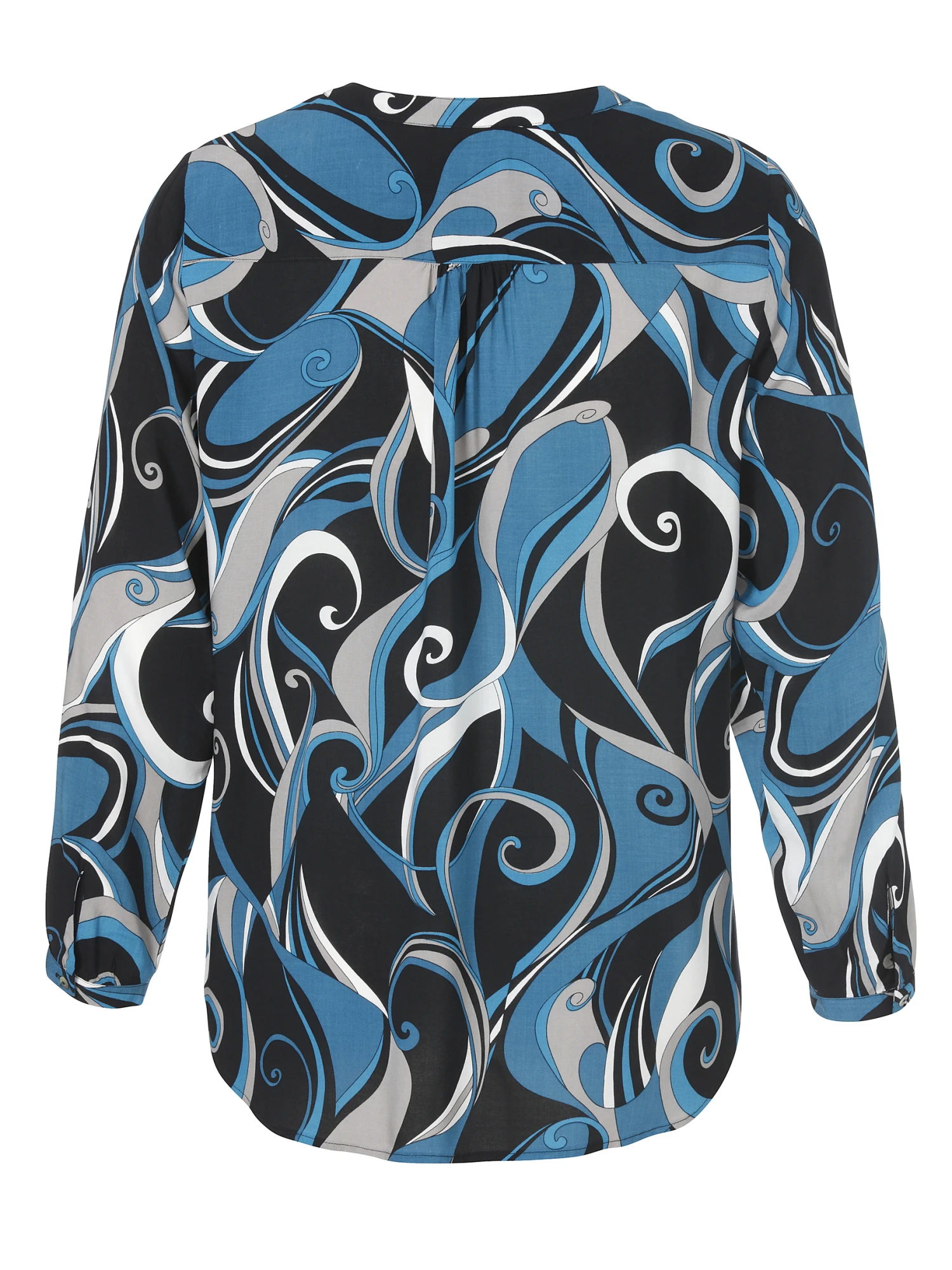 Bluse Rundhals 1/1 Arm Druck 4 Bluse Rundhals 1/1 Arm Druck – Bild 2