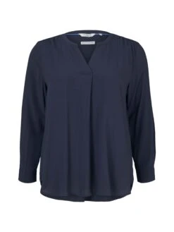 Blouse With Pleat Detail