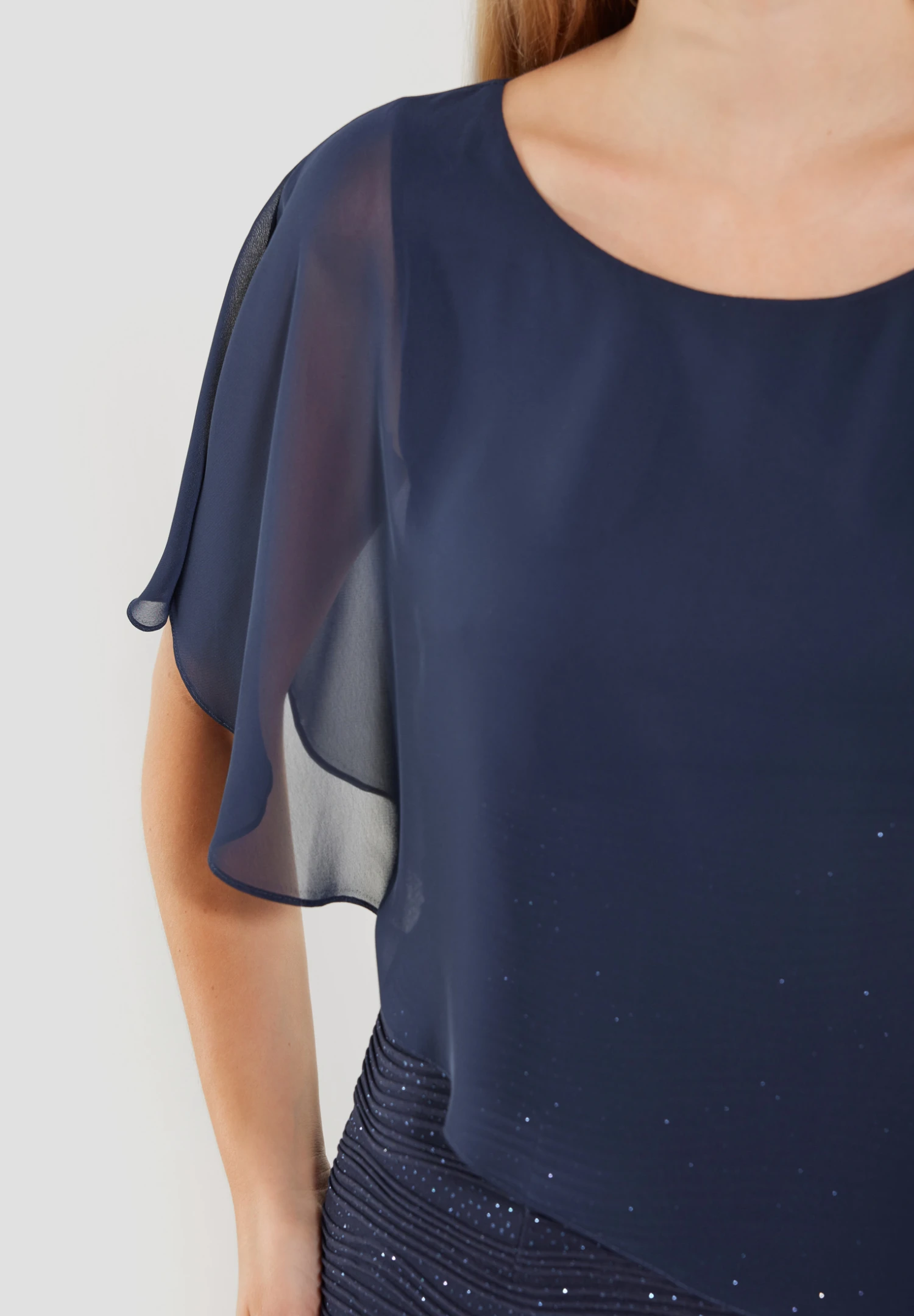 SWING Cocktailkleid Mit Überwurf 6 SWING Cocktailkleid Mit Überwurf – Bild 4