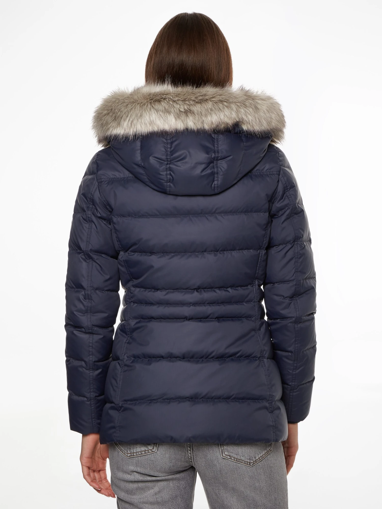 Daunenjacke Mit Kunstpelz-Kapuze 4 Daunenjacke Mit Kunstpelz-Kapuze – Bild 2