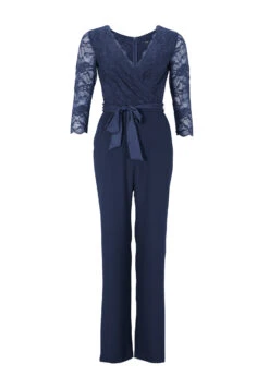 SWING Jumpsuit Aus Materialmix