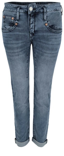 Herrlicher Cropped Jeans "Shyra" Aus Jogg Denim