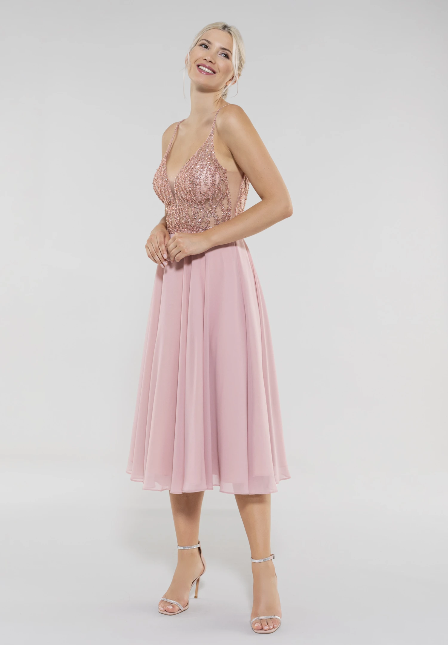 SWING Cocktailkleid Aus Materialmix 5 SWING Cocktailkleid Aus Materialmix – Bild 3