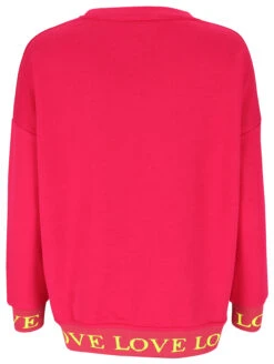 Sweatshirt "Love Happiness" -Damenbekleidungs Geschäft ff8708c9c2928f2c57d47713370de69495d21372 7200841659 SHOCKINGPINKNEON 03